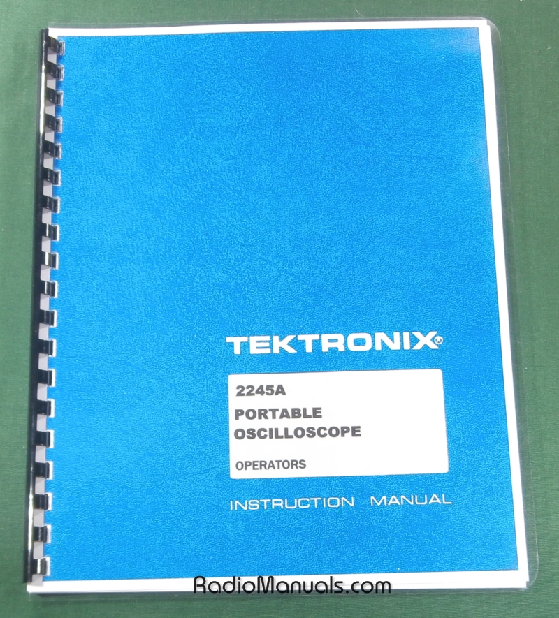 Tektronix 2245A Operators Manual - Click Image to Close